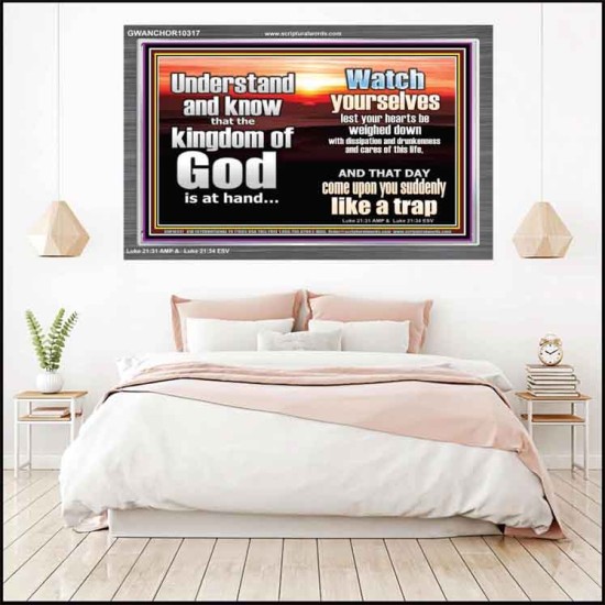 BEWARE OF THE CARE OF THIS LIFE  Unique Bible Verse Acrylic Frame  GWANCHOR10317  