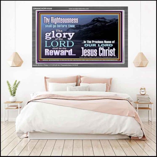 THE GLORY OF THE LORD WILL BE UPON YOU  Custom Inspiration Scriptural Art Acrylic Frame  GWANCHOR10320  