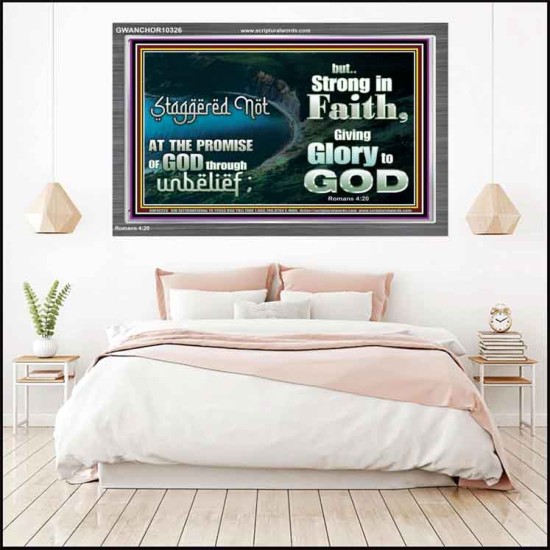 STAGGERED NOT AT THE PROMISE  Art & Décor Acrylic Frame  GWANCHOR10326  