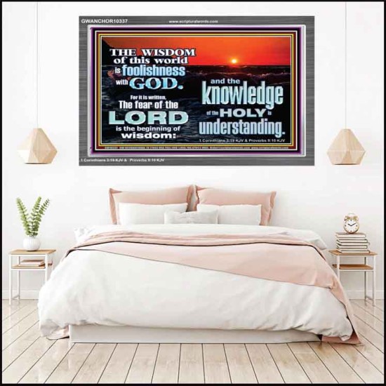 THE FEAR OF THE LORD BEGINNING OF WISDOM  Inspirational Bible Verses Acrylic Frame  GWANCHOR10337  