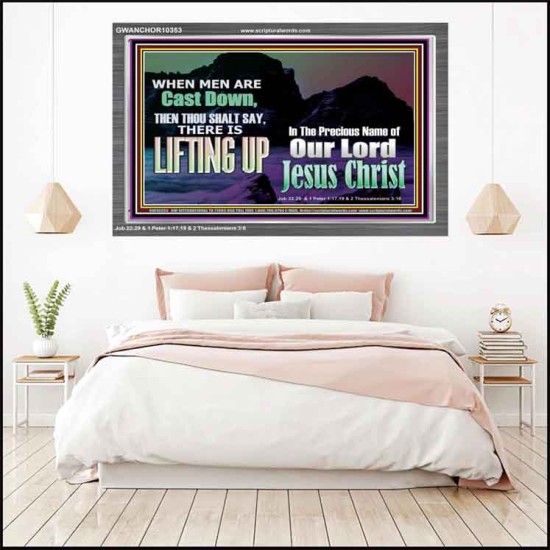 THOU SHALL SAY LIFTING UP  Ultimate Inspirational Wall Art Picture  GWANCHOR10353  