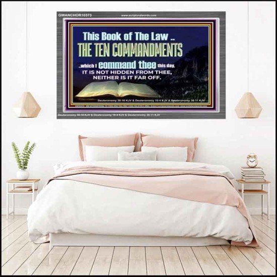 DO NOT IGNORE THE TEN COMMANDMENTS  Unique Power Bible Acrylic Frame  GWANCHOR10373  