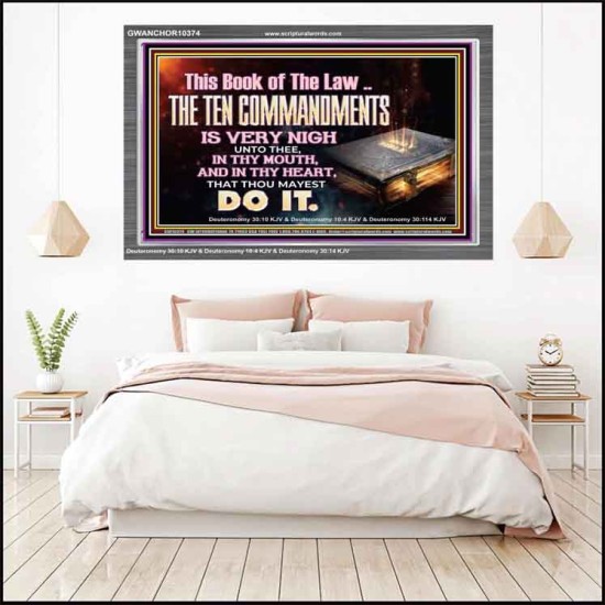 KEEP THE TEN COMMANDMENTS FERVENTLY  Ultimate Power Acrylic Frame  GWANCHOR10374  