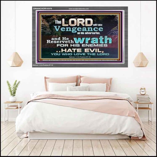 HATE EVIL YOU WHO LOVE THE LORD  Children Room Wall Acrylic Frame  GWANCHOR10378  