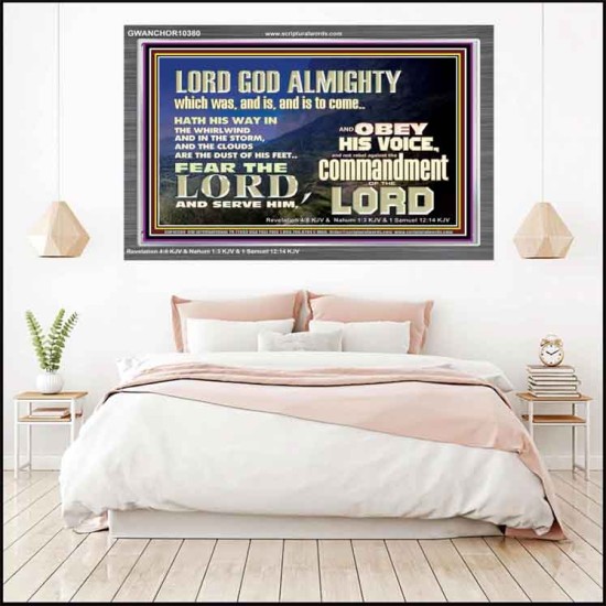 REBEL NOT AGAINST THE COMMANDMENTS OF THE LORD  Ultimate Inspirational Wall Art Picture  GWANCHOR10380  