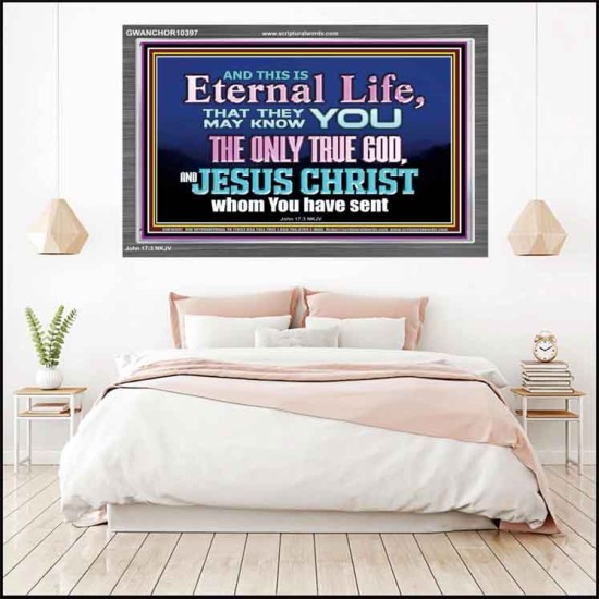 CHRIST JESUS THE ONLY WAY TO ETERNAL LIFE  Sanctuary Wall Acrylic Frame  GWANCHOR10397  