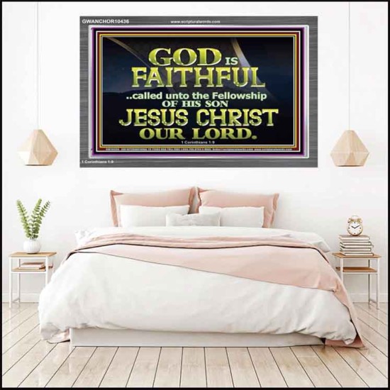 CALLED UNTO FELLOWSHIP WITH CHRIST JESUS  Scriptural Wall Art  GWANCHOR10436  