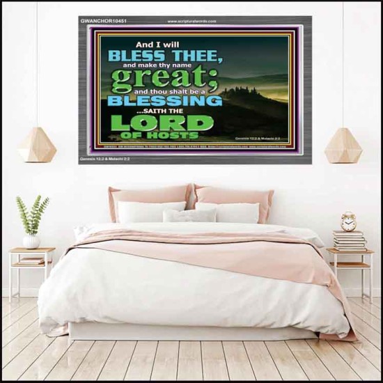 THOU SHALL BE A BLESSINGS  Acrylic Frame Scripture   GWANCHOR10451  