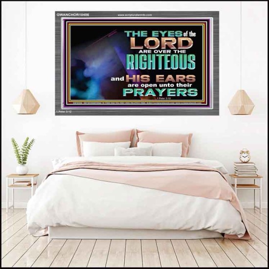 THE EYES OF THE LORD ARE OVER THE RIGHTEOUS  Religious Wall Art   GWANCHOR10486  