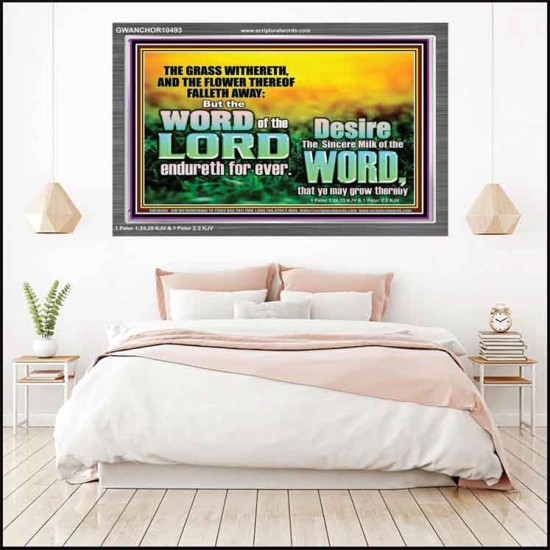 THE WORD OF THE LORD ENDURETH FOR EVER  Christian Wall Décor Acrylic Frame  GWANCHOR10493  