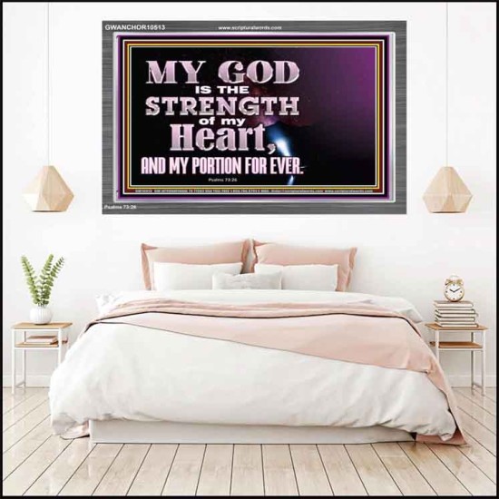 JEHOVAH THE STRENGTH OF MY HEART  Bible Verses Wall Art & Decor   GWANCHOR10513  