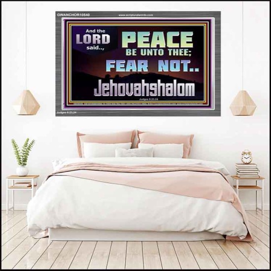 JEHOVAHSHALOM PEACE BE UNTO THEE  Christian Paintings  GWANCHOR10540  