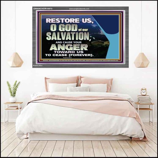 GOD OF OUR SALVATION  Scripture Wall Art  GWANCHOR10573  