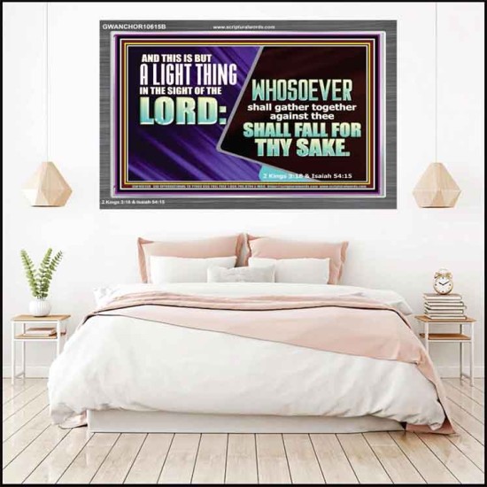 YOU WILL DEFEAT THOSE WHO ATTACK YOU  Custom Inspiration Scriptural Art Acrylic Frame  GWANCHOR10615B  