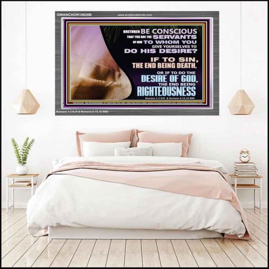 GIVE YOURSELF TO DO THE DESIRES OF GOD  Inspirational Bible Verses Acrylic Frame  GWANCHOR10628B  