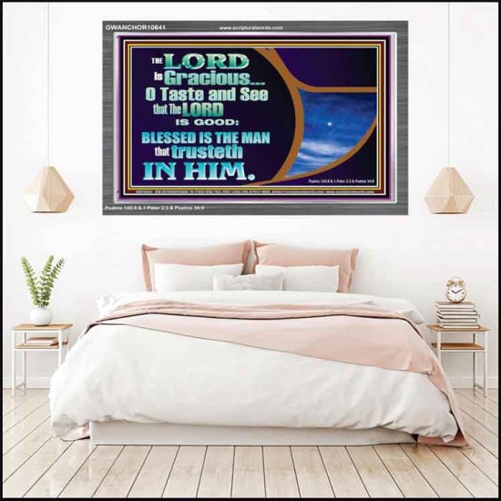 BLESSED IS THE MAN THAT TRUSTETH IN THE LORD  Scripture Wall Art  GWANCHOR10641  