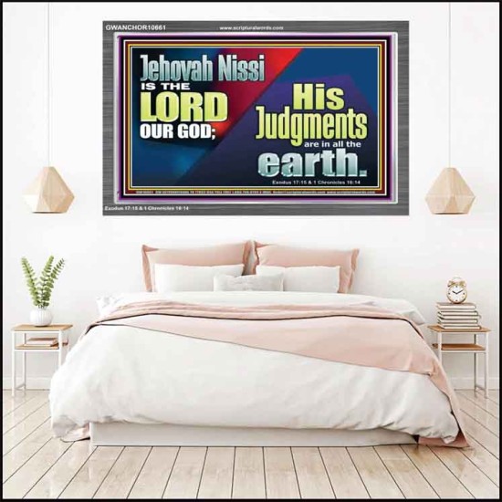 JEHOVAH NISSI IS THE LORD OUR GOD  Sanctuary Wall Acrylic Frame  GWANCHOR10661  