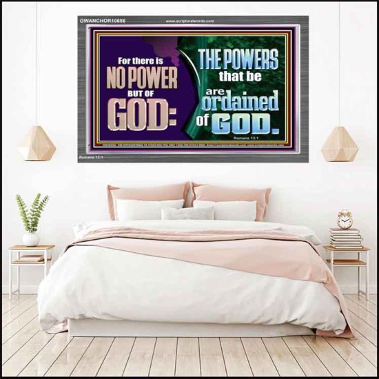 THERE IS NO POWER BUT OF GOD THE POWERS THAT BE ARE ORDAINED OF GOD  Church Acrylic Frame  GWANCHOR10686  