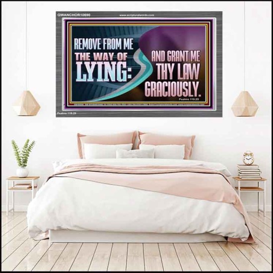 GRANT ME THY LAW GRACIOUSLY  Unique Scriptural Acrylic Frame  GWANCHOR10690  