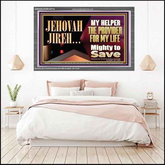 JEHOVAHJIREH THE PROVIDER FOR OUR LIVES  Righteous Living Christian Acrylic Frame  GWANCHOR10714  
