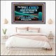THE VOICE OF THE LORD GIVE STRENGTH UNTO HIS PEOPLE  Contemporary Christian Wall Art Acrylic Frame  GWANCHOR10795  