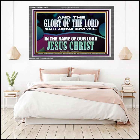 AND THE GLORY OF THE LORD SHALL APPEAR UNTO YOU  Children Room Wall Acrylic Frame  GWANCHOR11750B  