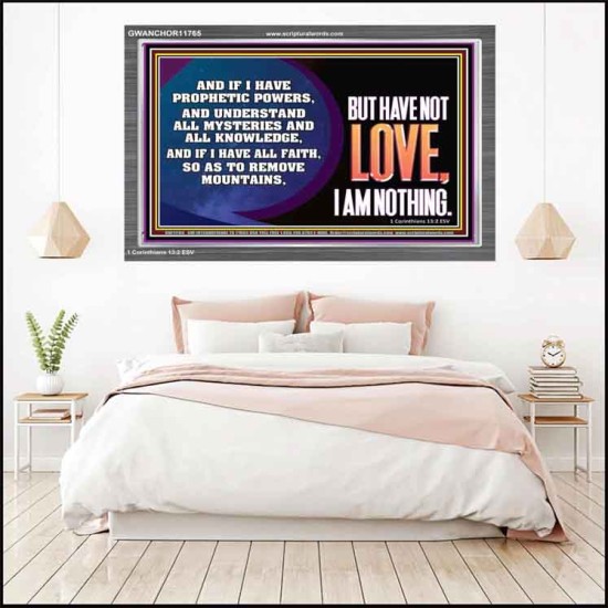 WITHOUT LOVE A VESSEL IS NOTHING  Righteous Living Christian Acrylic Frame  GWANCHOR11765  