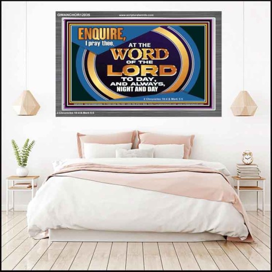 THE WORD OF THE LORD IS FOREVER SETTLED  Ultimate Inspirational Wall Art Acrylic Frame  GWANCHOR12035  
