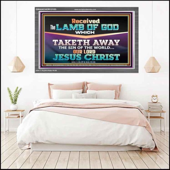 RECEIVED THE LAMB OF GOD OUR LORD JESUS CHRIST  Art & Décor Acrylic Frame  GWANCHOR12153  