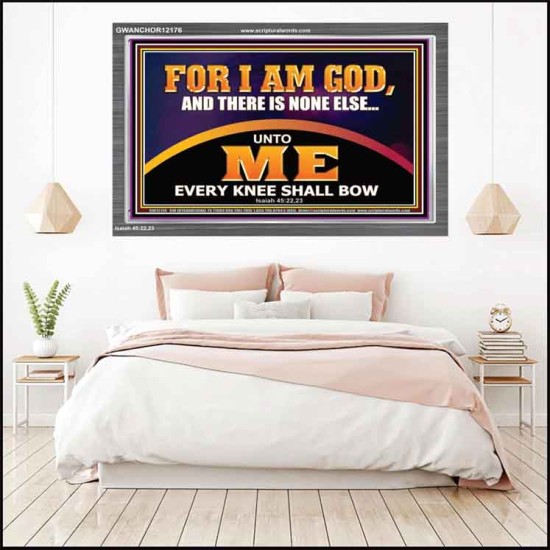 UNTO ME EVERY KNEE SHALL BOW  Scripture Wall Art  GWANCHOR12176  