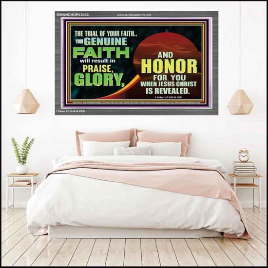 YOUR GENUINE FAITH WILL RESULT IN PRAISE GLORY AND HONOR  Children Room  GWANCHOR12433  