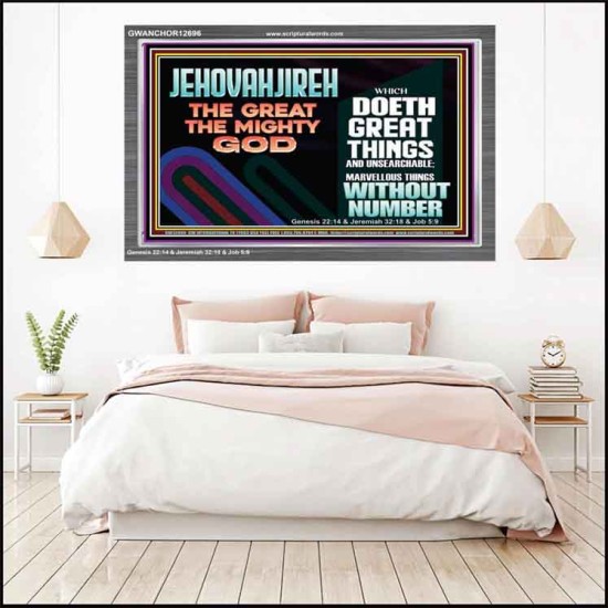 JEHOVAH JIREH GREAT AND MIGHTY GOD  Scriptures Décor Wall Art  GWANCHOR12696  
