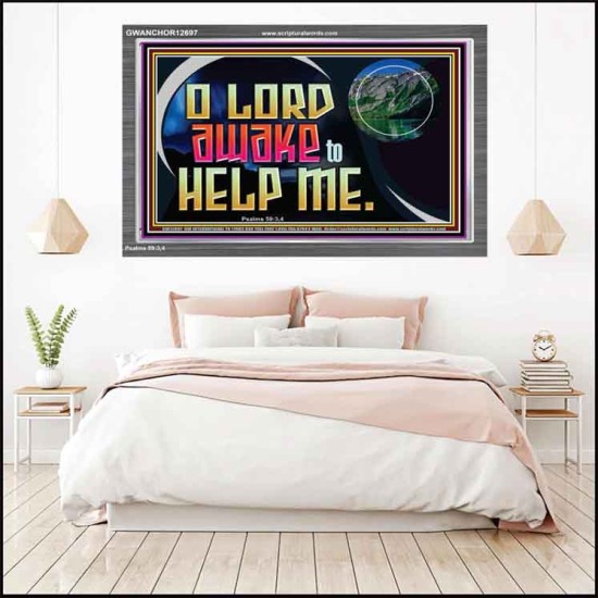 O LORD AWAKE TO HELP ME  Scriptures Décor Wall Art  GWANCHOR12697  