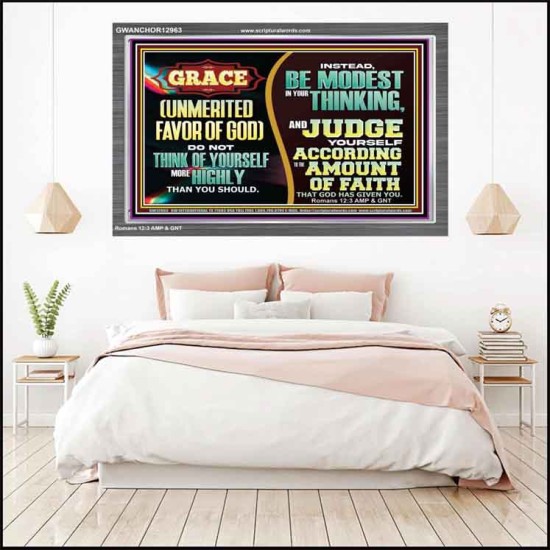 GRACE UNMERITED FAVOR OF GOD  Bible Scriptures on Love Acrylic Frame  GWANCHOR12963  