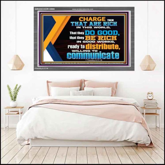 DO GOOD AND BE RICH IN GOOD WORKS  Religious Wall Art   GWANCHOR12980  