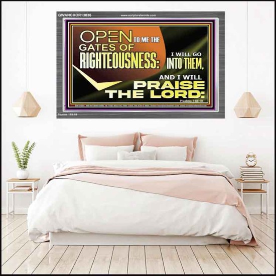 OPEN TO ME THE GATES OF RIGHTEOUSNESS  Children Room Décor  GWANCHOR13036  
