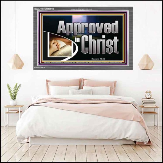 APPROVED IN CHRIST  Wall Art Acrylic Frame  GWANCHOR13098  