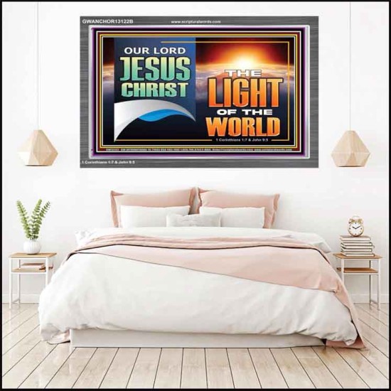 OUR LORD JESUS CHRIST THE LIGHT OF THE WORLD  Christian Wall Décor Acrylic Frame  GWANCHOR13122B  