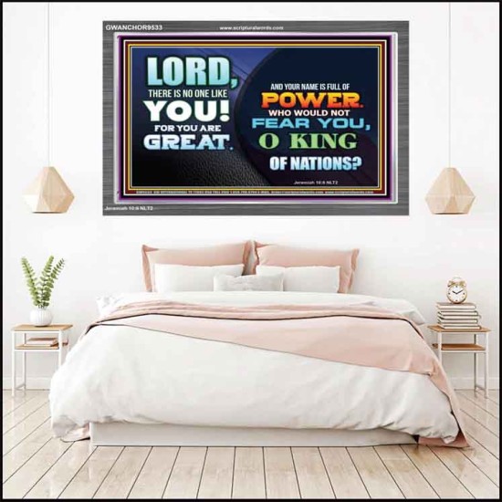 A NAME FULL OF GREAT POWER  Ultimate Power Acrylic Frame  GWANCHOR9533  