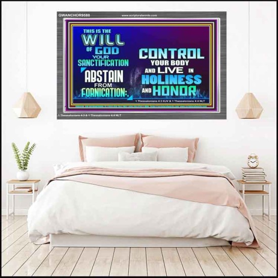 THE WILL OF GOD SANCTIFICATION HOLINESS AND RIGHTEOUSNESS  Church Acrylic Frame  GWANCHOR9588  