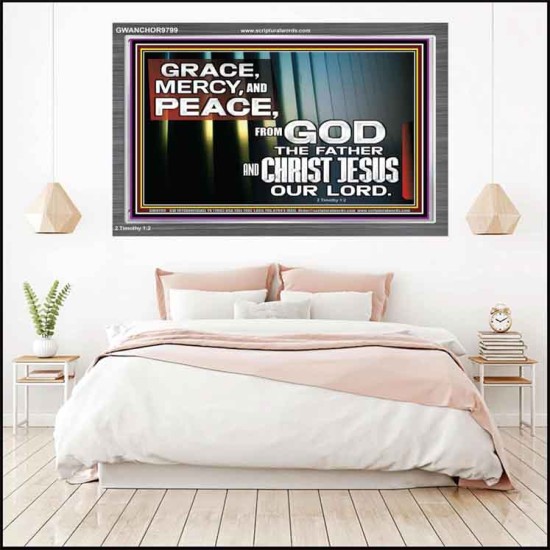 GRACE MERCY AND PEACE UNTO YOU  Bible Verse Acrylic Frame  GWANCHOR9799  