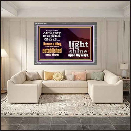 LIFT UP THY FACE UNTO GOD  Custom Modern Wall Art  GWANCHOR10313  