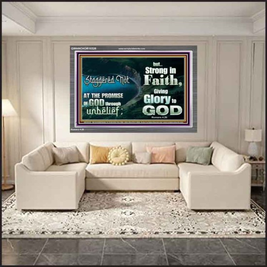 STAGGERED NOT AT THE PROMISE  Art & Décor Acrylic Frame  GWANCHOR10326  