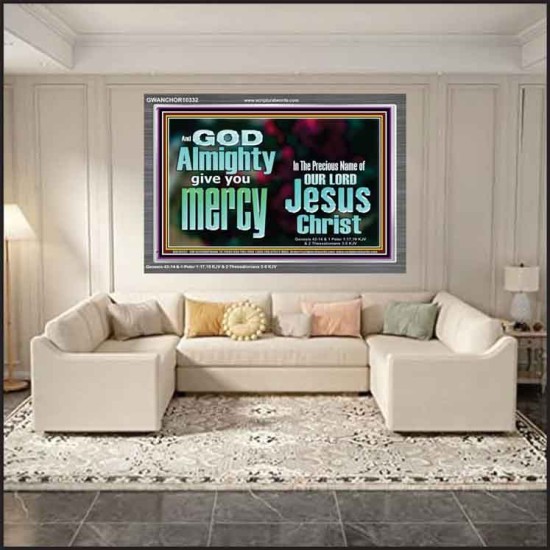 GOD ALMIGHTY GIVES YOU MERCY  Bible Verse for Home Acrylic Frame  GWANCHOR10332  
