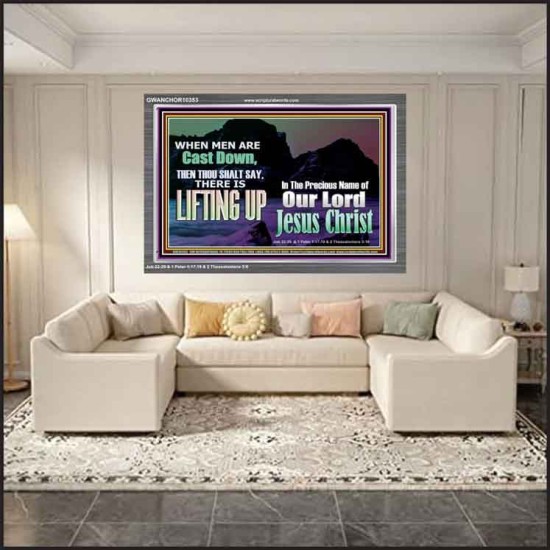 THOU SHALL SAY LIFTING UP  Ultimate Inspirational Wall Art Picture  GWANCHOR10353  