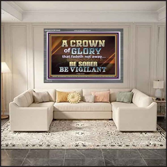 CROWN OF GLORY FOR OVERCOMERS  Scriptures Décor Wall Art  GWANCHOR10440  