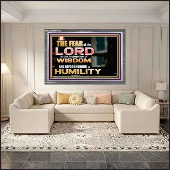 BEFORE HONOUR IS HUMILITY  Scriptural Acrylic Frame Signs  GWANCHOR10455  