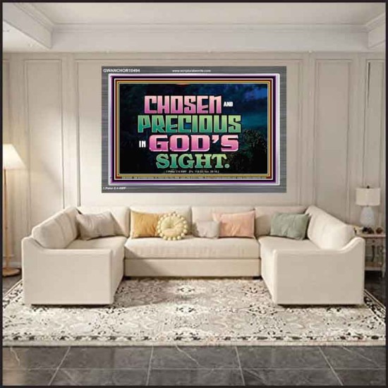 CHOSEN AND PRECIOUS IN THE SIGHT OF GOD  Modern Christian Wall Décor Acrylic Frame  GWANCHOR10494  