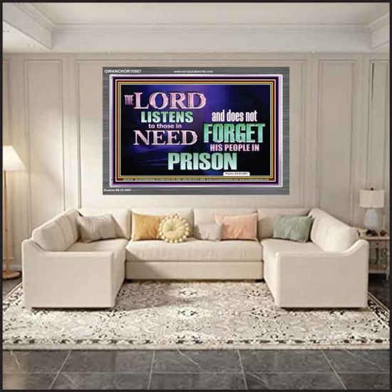 THE LORD NEVER FORGET HIS CHILDREN  Christian Artwork Acrylic Frame  GWANCHOR10507  