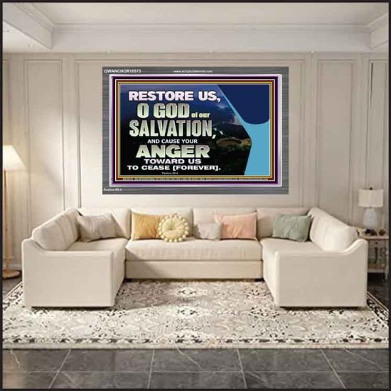 GOD OF OUR SALVATION  Scripture Wall Art  GWANCHOR10573  